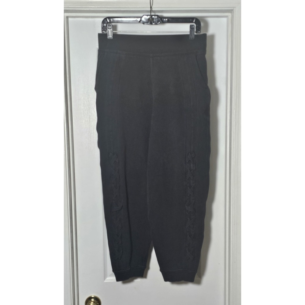 Lululemon Braided Detail High Rise Jogger Sweatpants Women's Size 8‎ Black